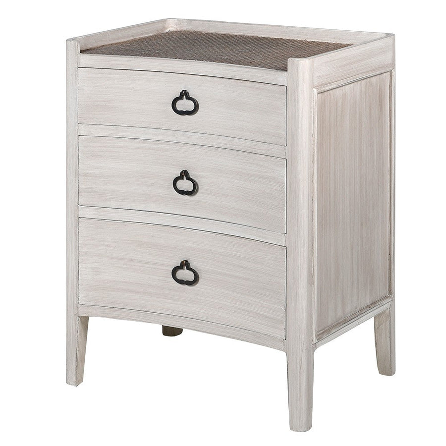 Amida Wooden 3 Drawer Bedside