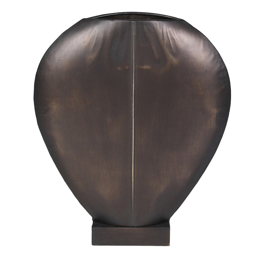 Antique Black Metal Vase