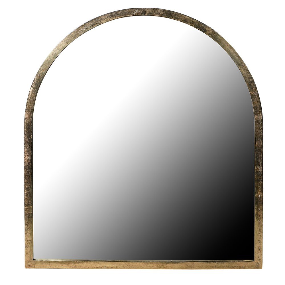 Antique Brass Arch Mirror