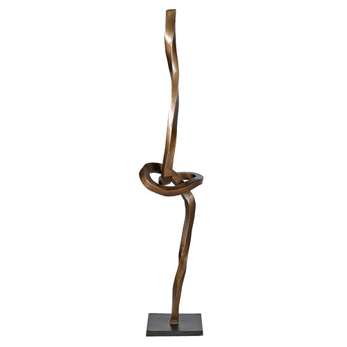 Antique Brass Knot Sculpture