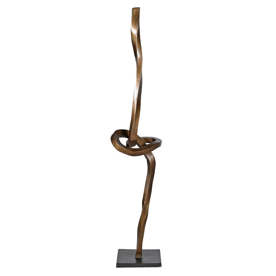 Antique Brass Knot Sculpture