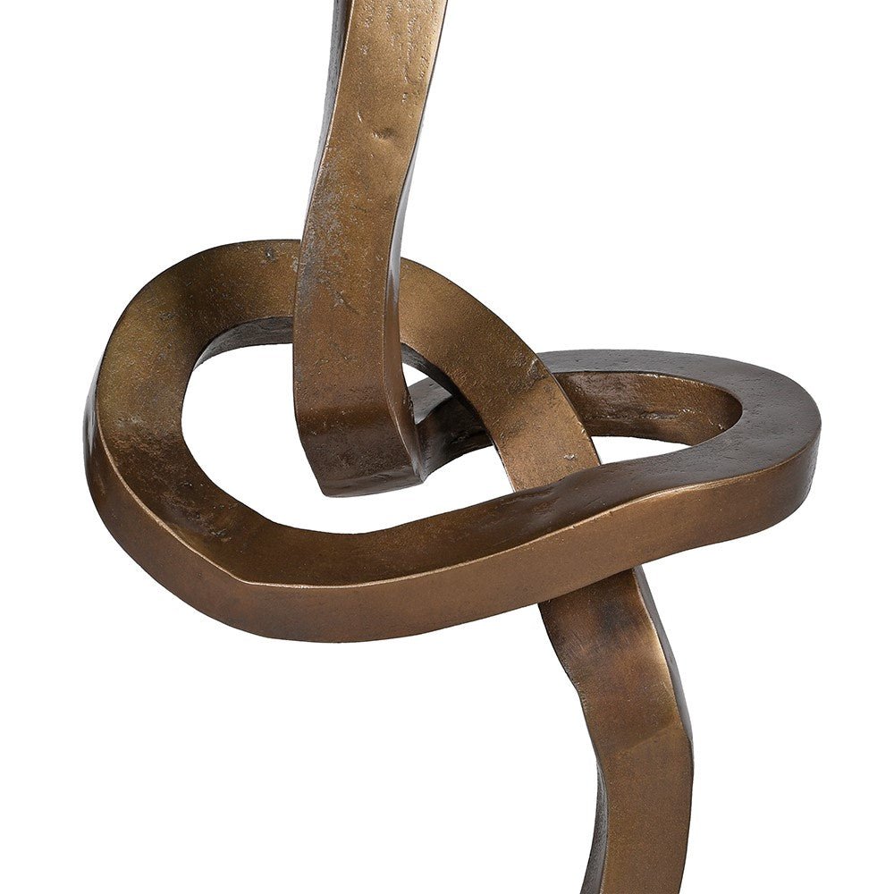 Antique Brass Knot Sculpture - LUXONAS
