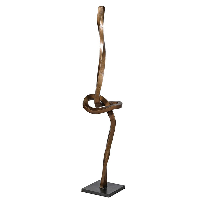 Antique Brass Knot Sculpture