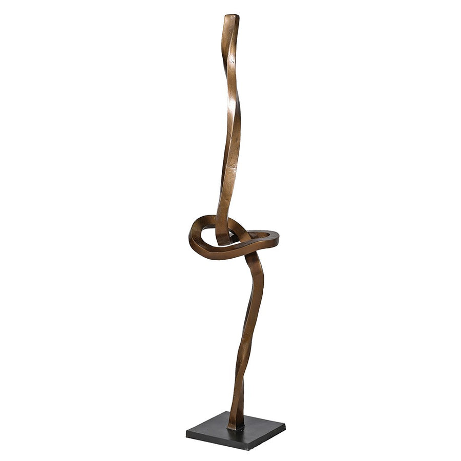 Antique Brass Knot Sculpture