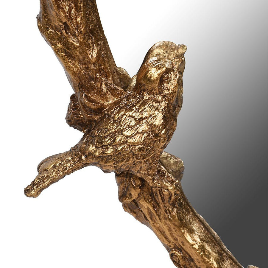Antique Gold Birds Mirror
