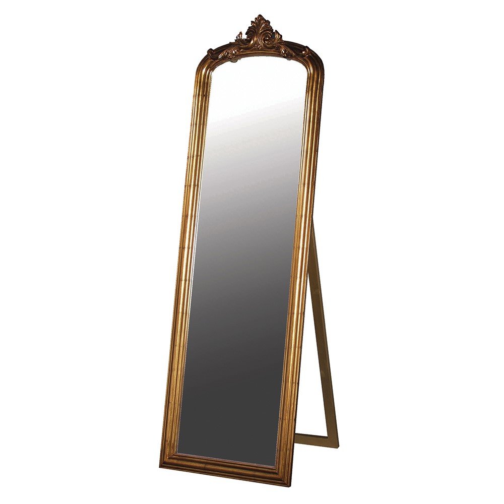 Antique Gold Standing Mirror