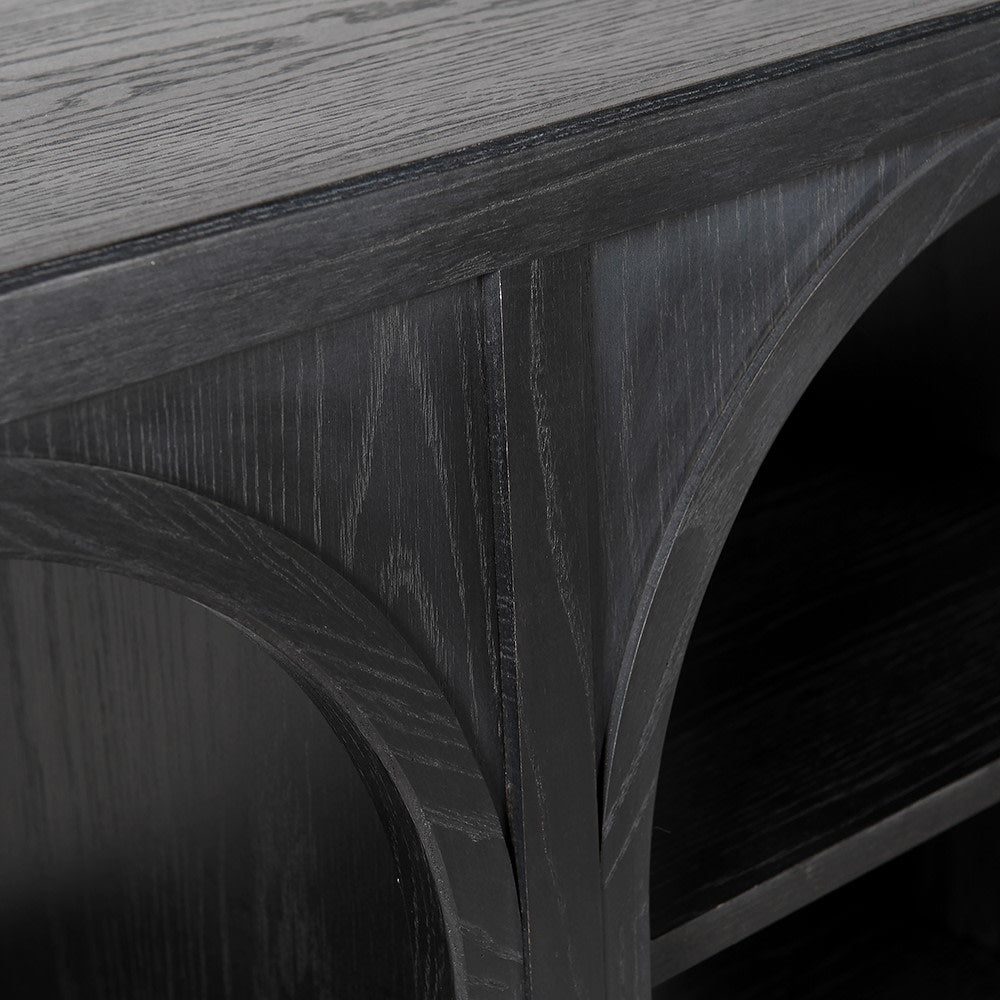 Arched Console Table with Shelves - LUXONAS