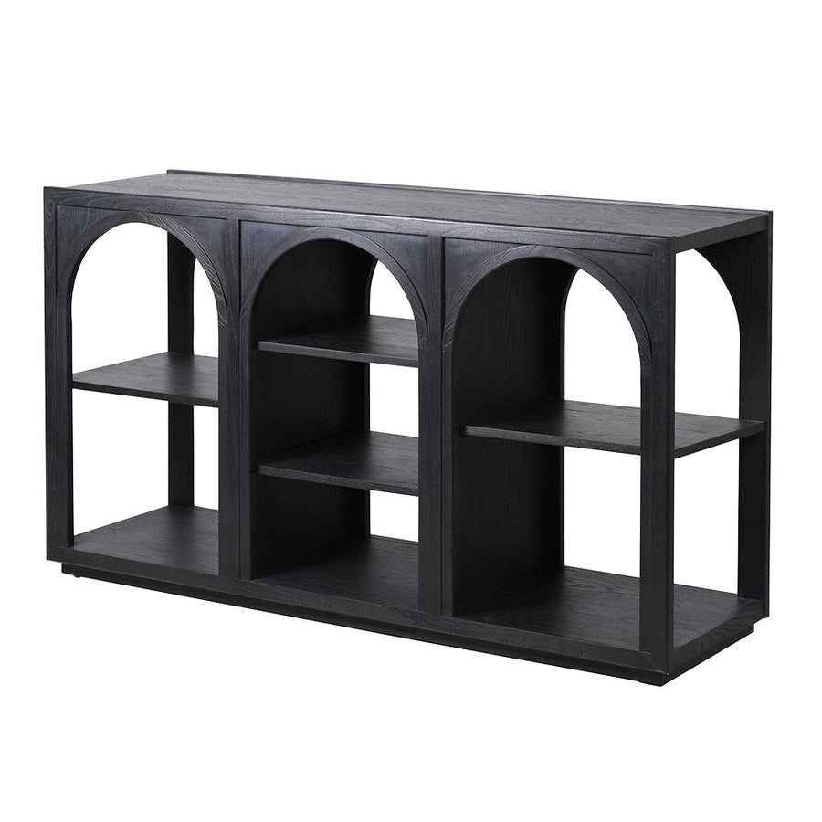 Arched Console Table with Shelves