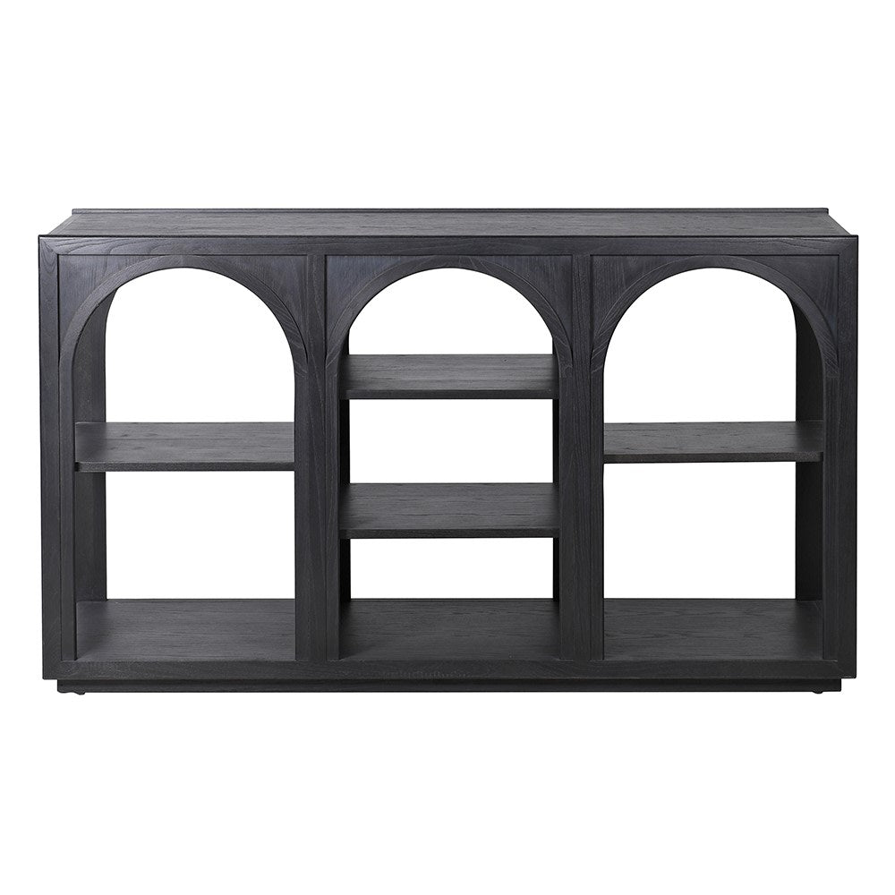 Arched Console Table with Shelves - LUXONAS