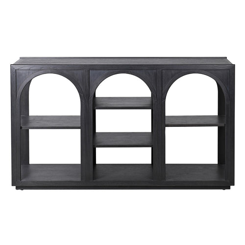 Arched Console Table with Shelves