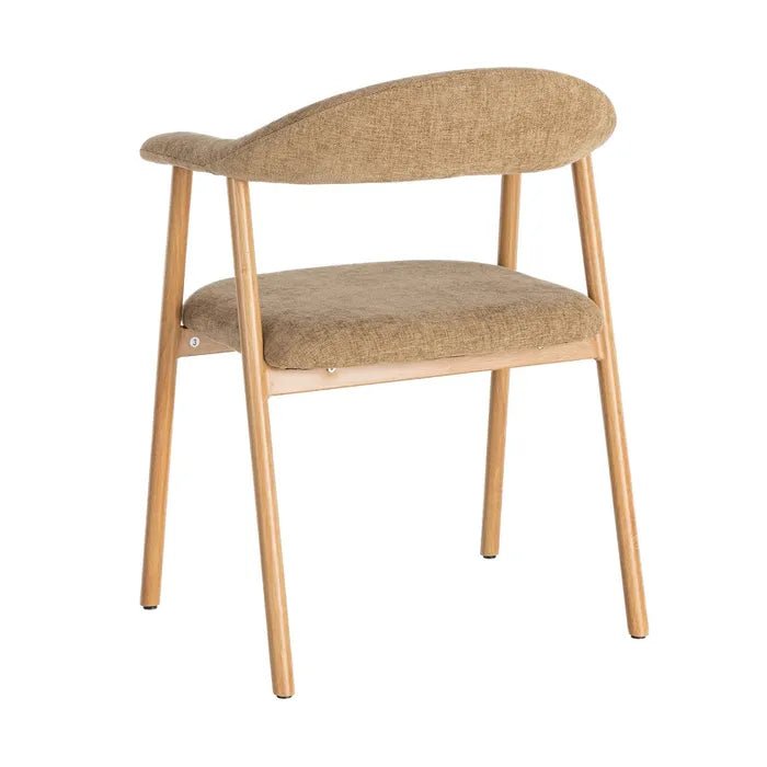 Arlo Arm Chair Beige Fabric-Metal