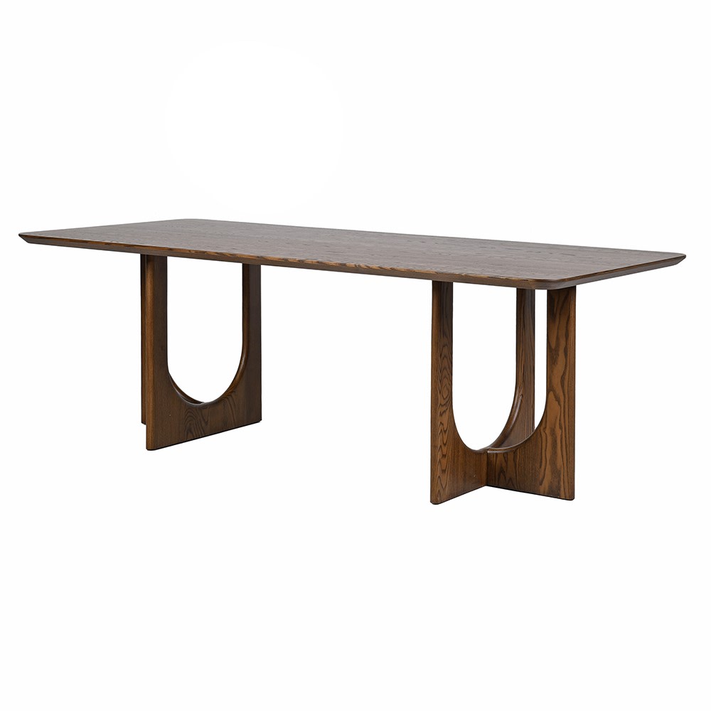 Ash Veneer Dining Table - Elegant and Durable Design - LUXONAS