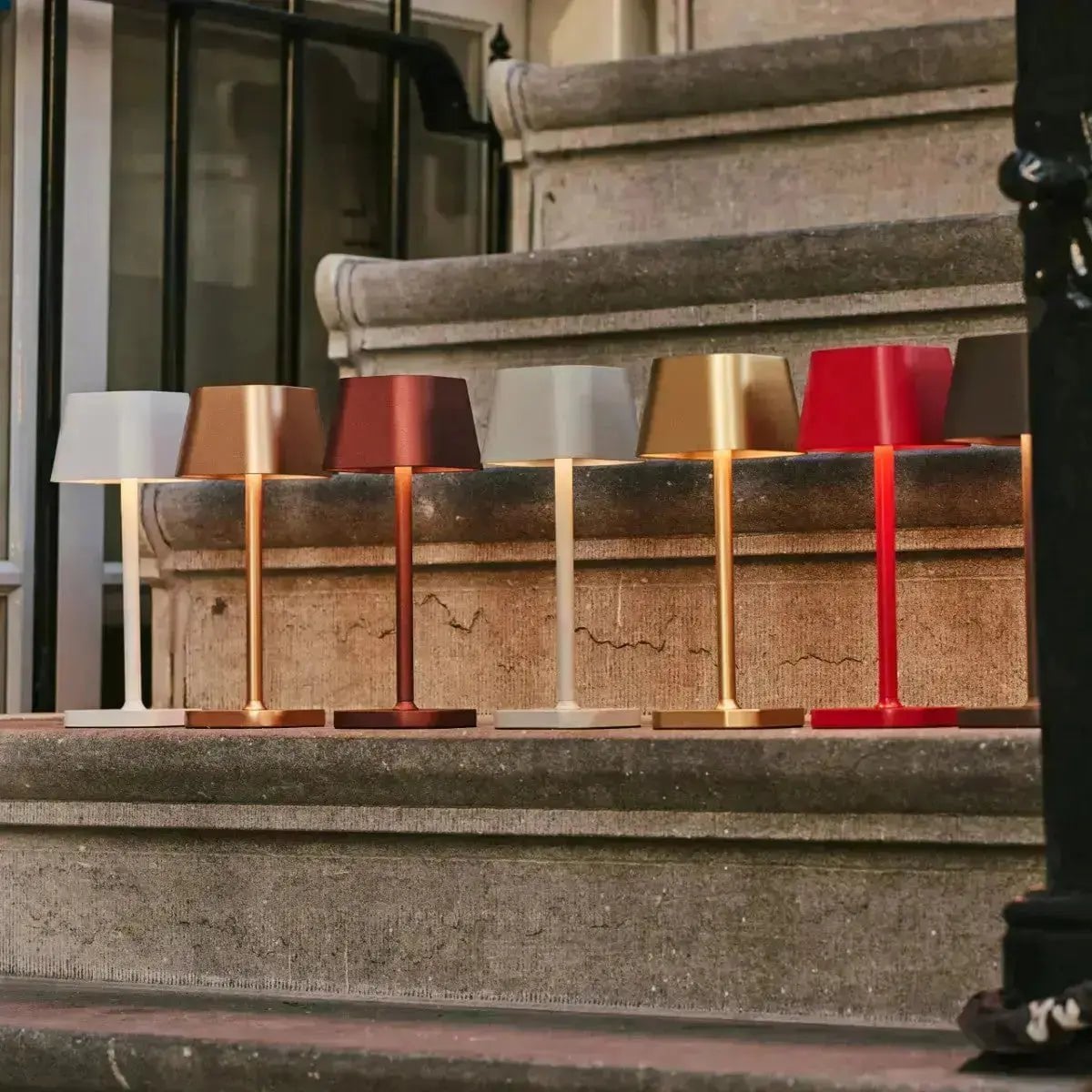 Ava Berry Red Rechargeable Table Lamp | Stylish, Cordless & Dimmable - LUXONAS HOME