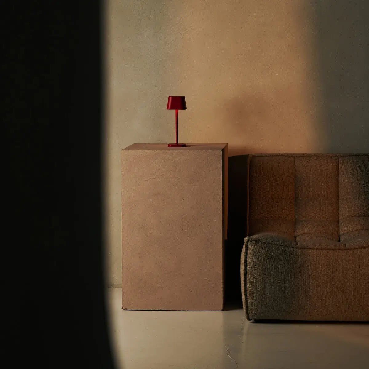 Ava Berry Red Rechargeable Table Lamp | Stylish, Cordless & Dimmable - LUXONAS HOME