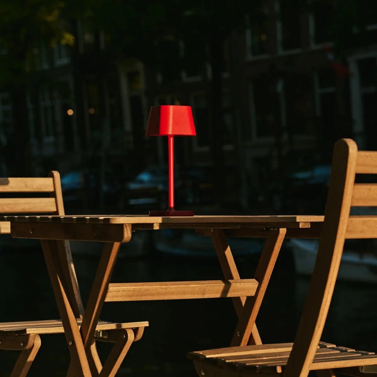 Ava Berry Red Rechargeable Table Lamp | Stylish, Cordless & Dimmable - LUXONAS HOME