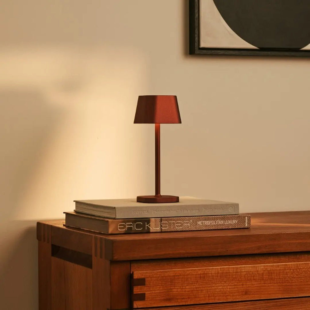 Ava Bronze Rechargeable Table Lamp | Stylish, Cordless & Dimmable - LUXONAS HOME