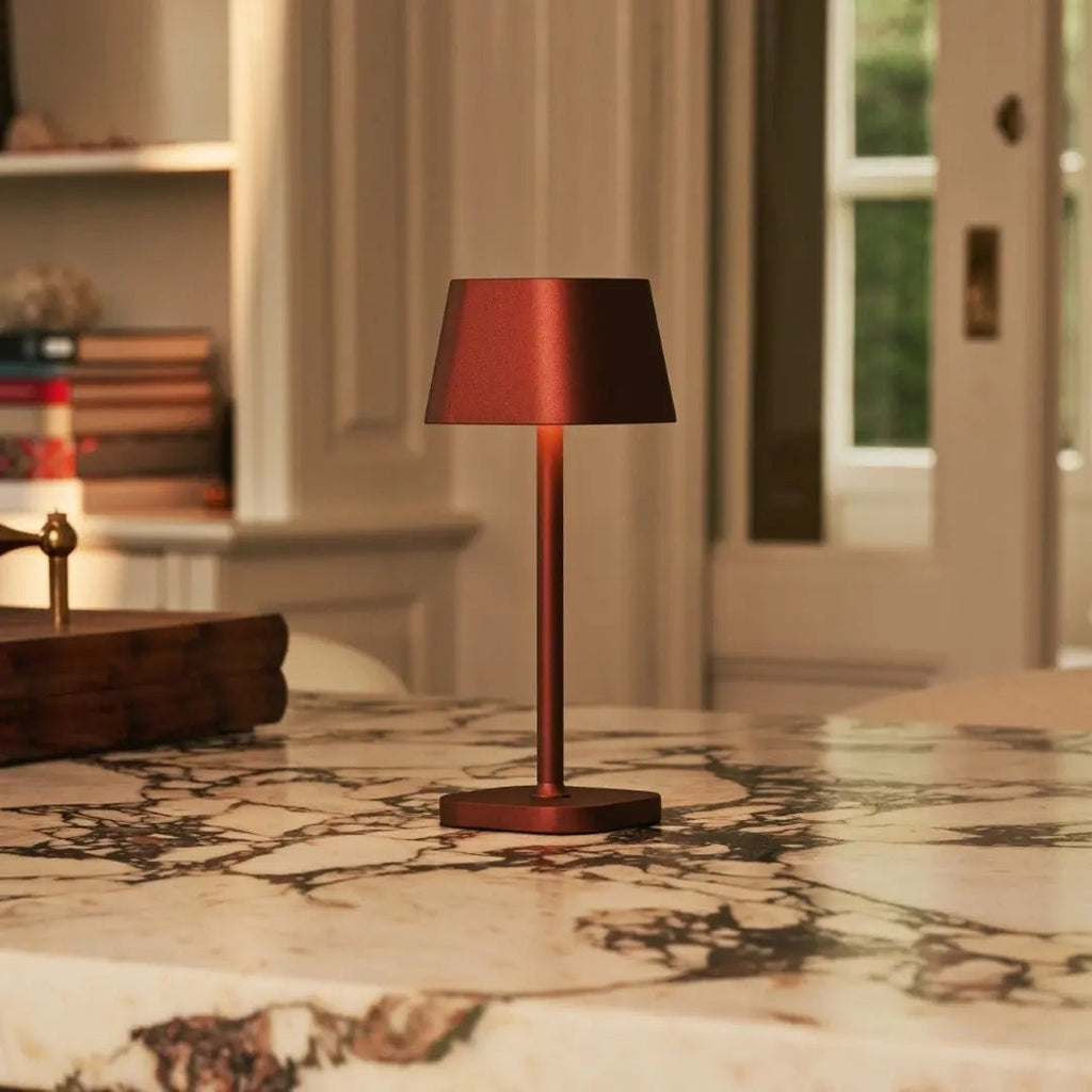 Ava Bronze Rechargeable Table Lamp | Stylish, Cordless & Dimmable - LUXONAS HOME
