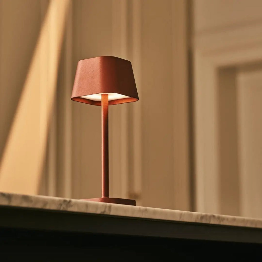 Ava Bronze Rechargeable Table Lamp | Stylish, Cordless & Dimmable - LUXONAS HOME