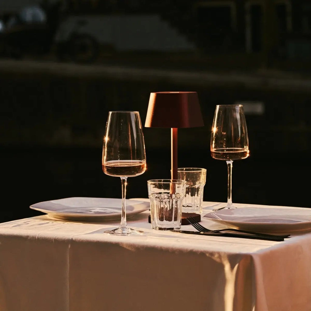 Ava Bronze Rechargeable Table Lamp | Stylish, Cordless & Dimmable - LUXONAS HOME