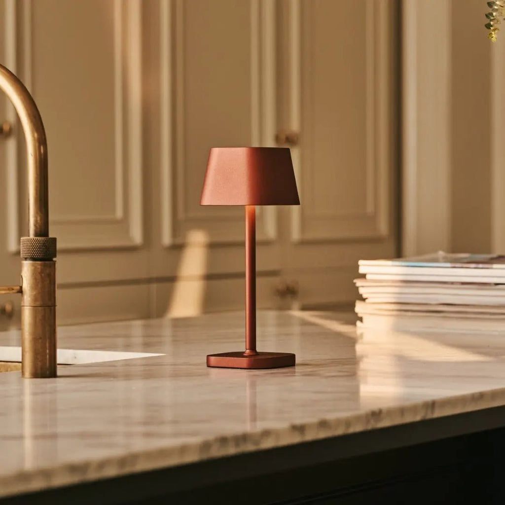 Ava Bronze Rechargeable Table Lamp | Stylish, Cordless & Dimmable - LUXONAS HOME