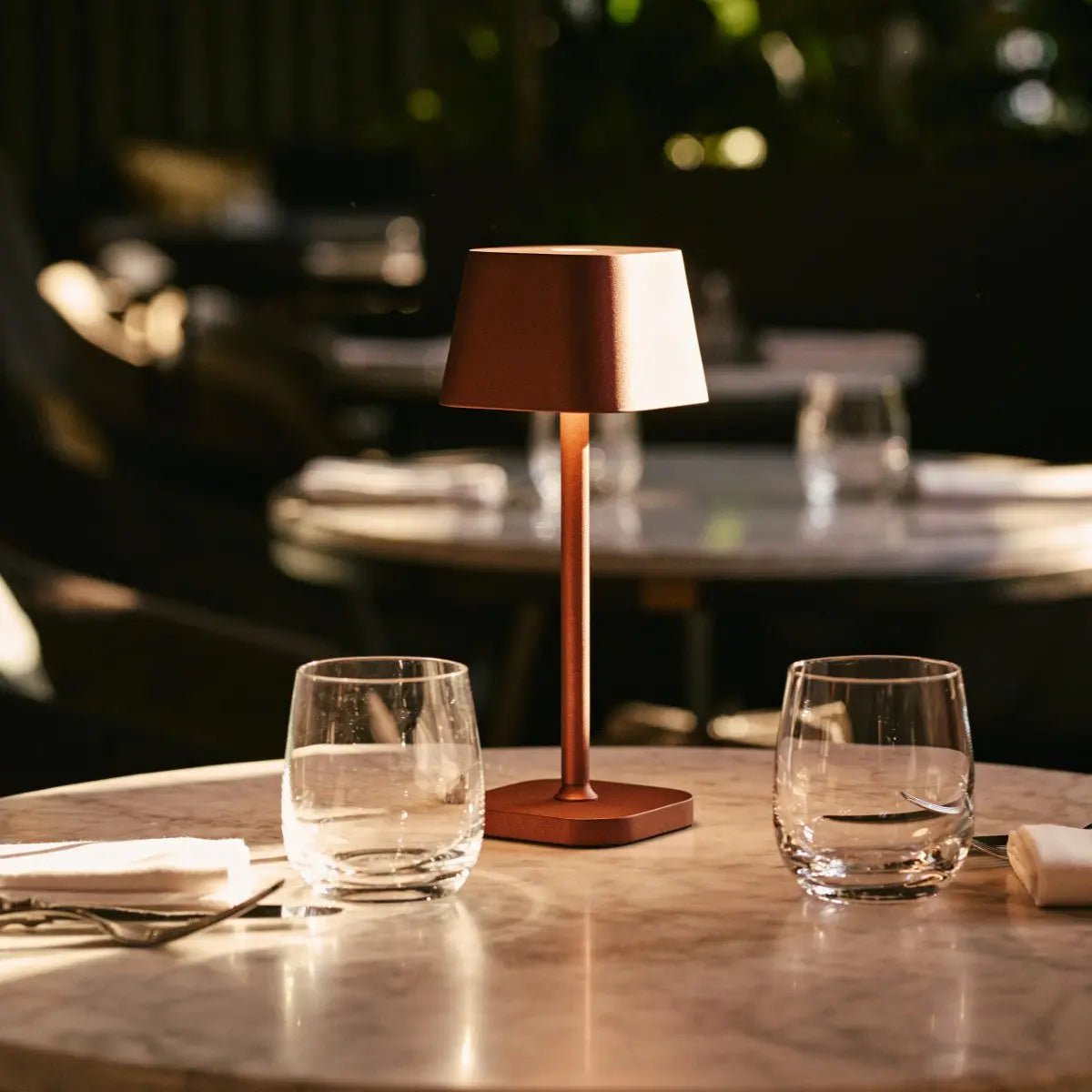 Ava Bronze Rechargeable Table Lamp | Stylish, Cordless & Dimmable - LUXONAS HOME
