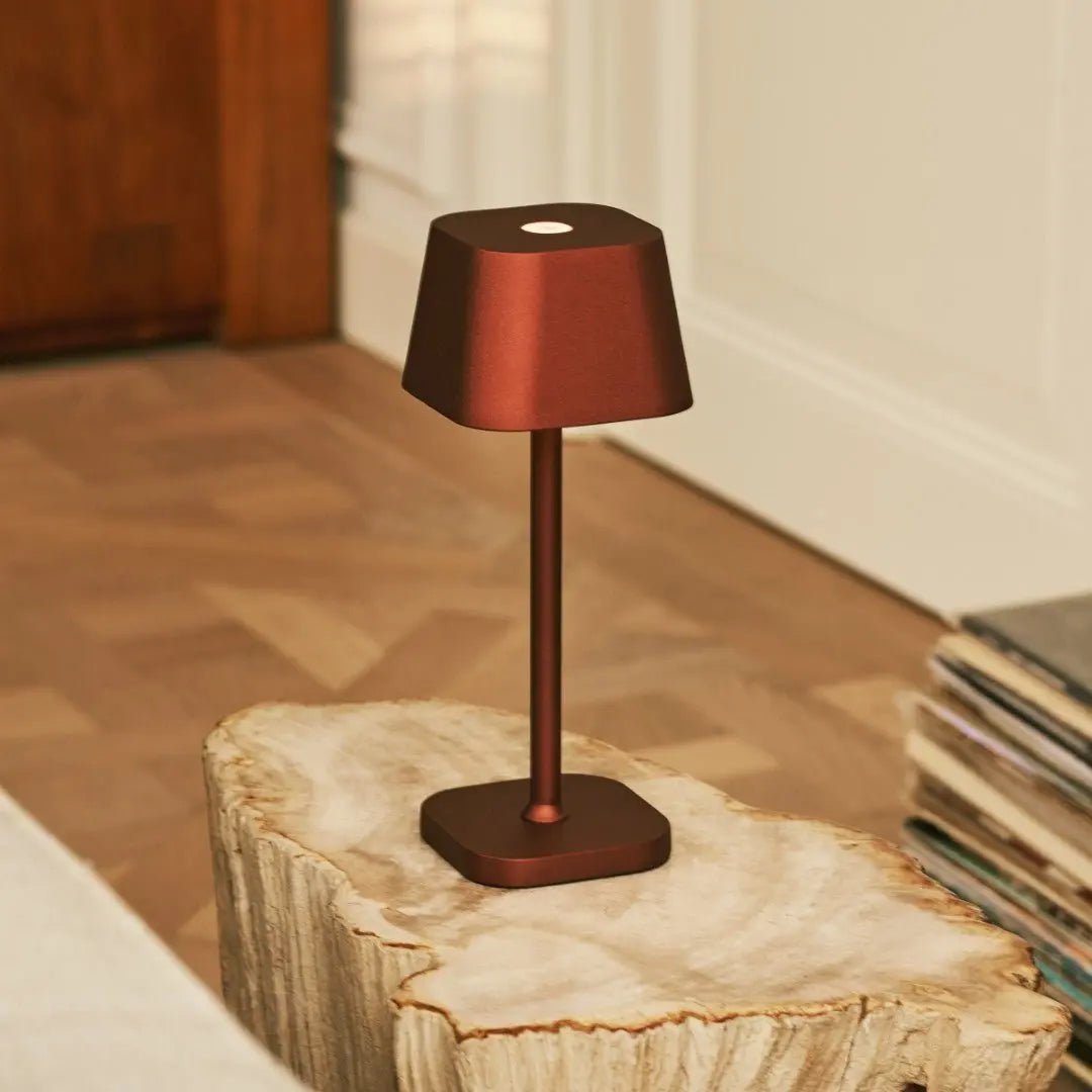 Ava Bronze Rechargeable Table Lamp | Stylish, Cordless & Dimmable - LUXONAS HOME