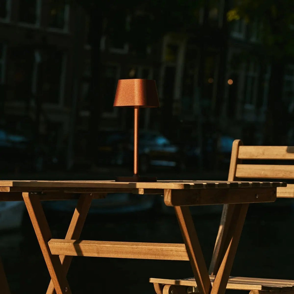 Ava Bronze Rechargeable Table Lamp | Stylish, Cordless & Dimmable - LUXONAS HOME