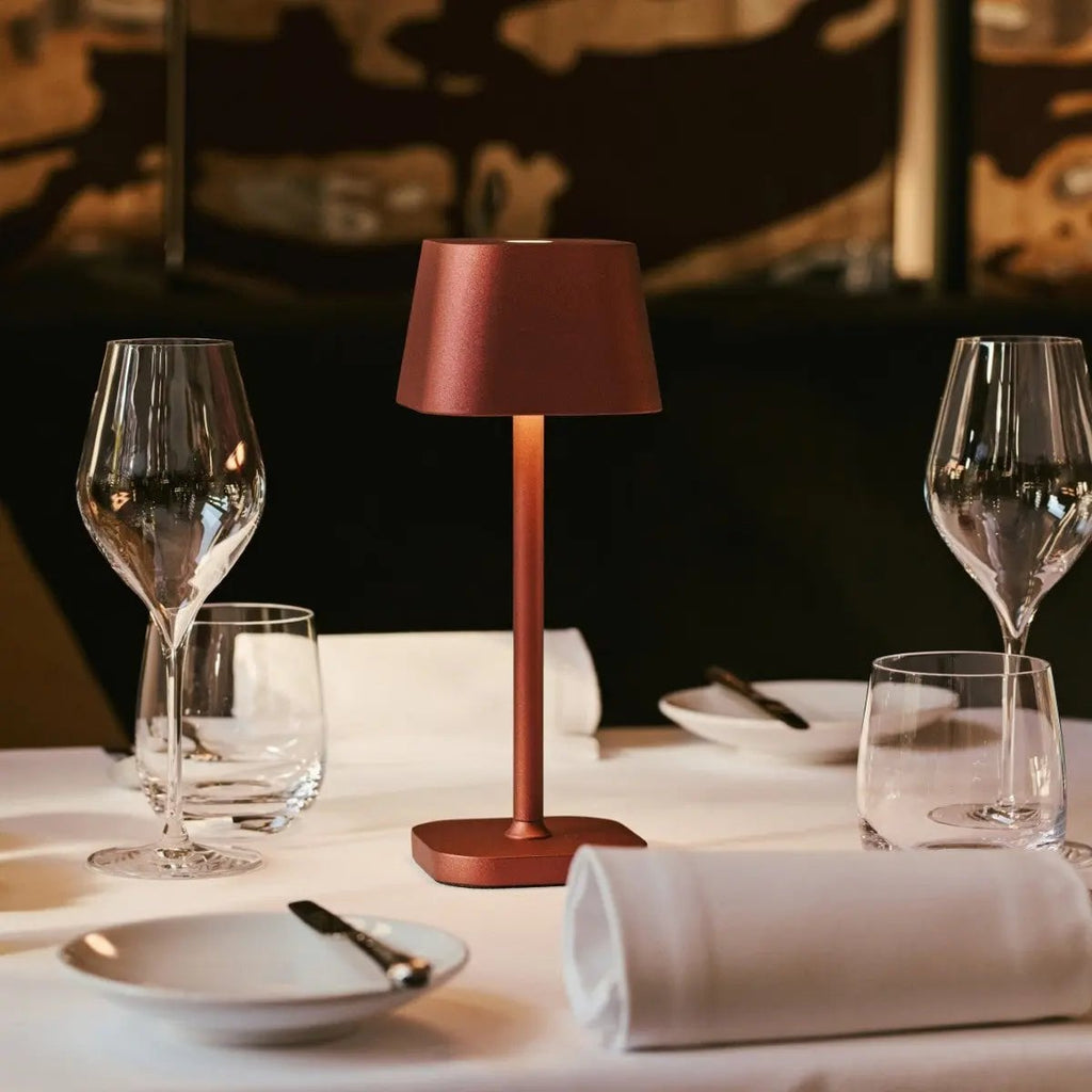 Ava Bronze Rechargeable Table Lamp | Stylish, Cordless & Dimmable - LUXONAS HOME