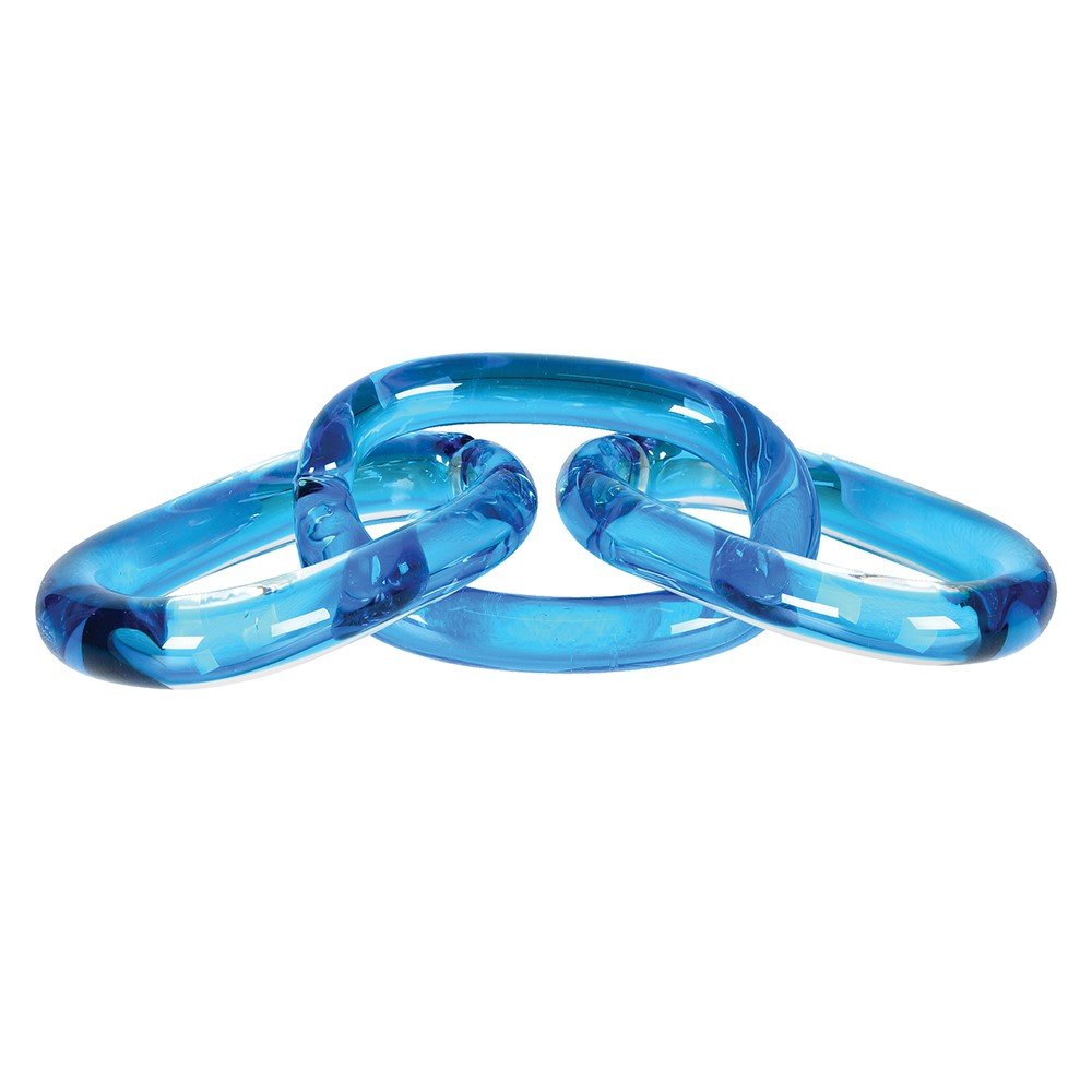 Azure Glass Chain Link - Elegant and Durable Design - LUXONAS