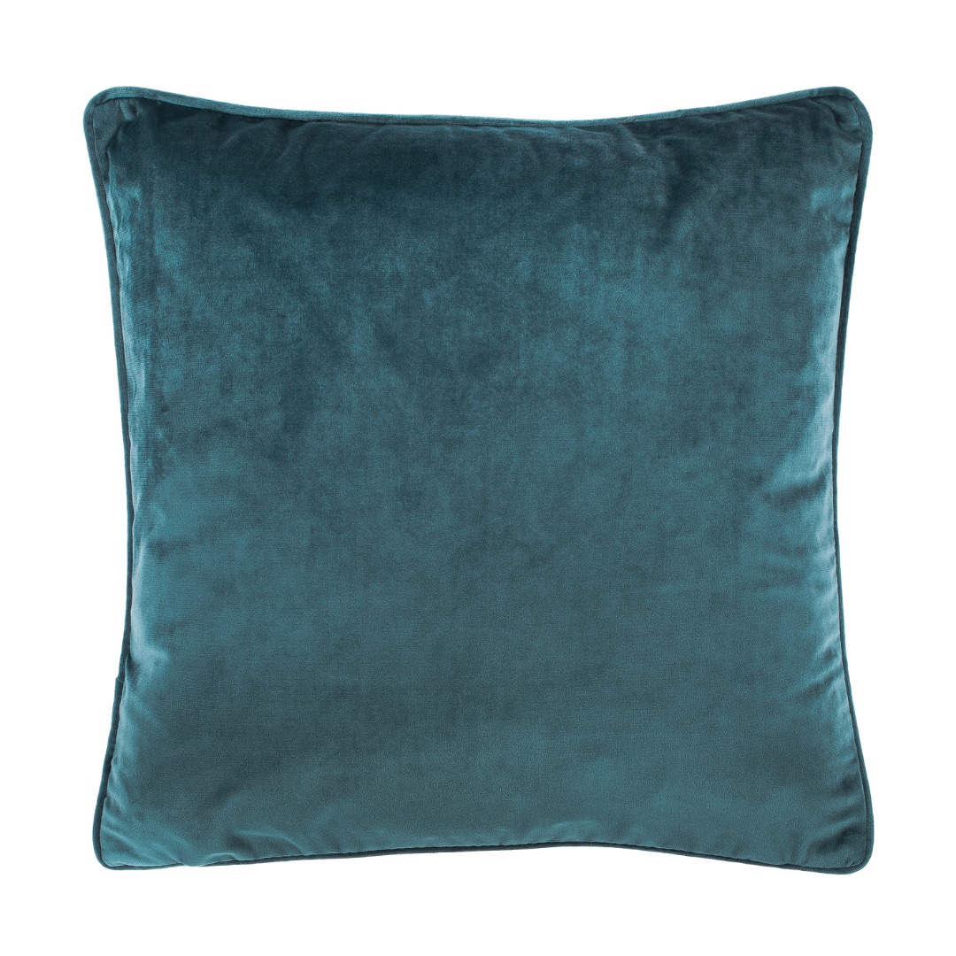 Cushion (filled) VELVET - 45x45 cm: Blue