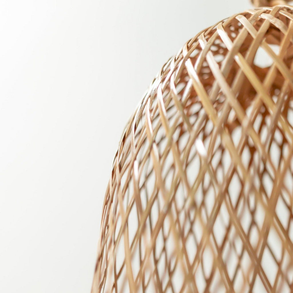 Bamboo Lamp | Natural Lampshade | Woven Ceiling Lamp CAMAYA - LUXONAS HOME