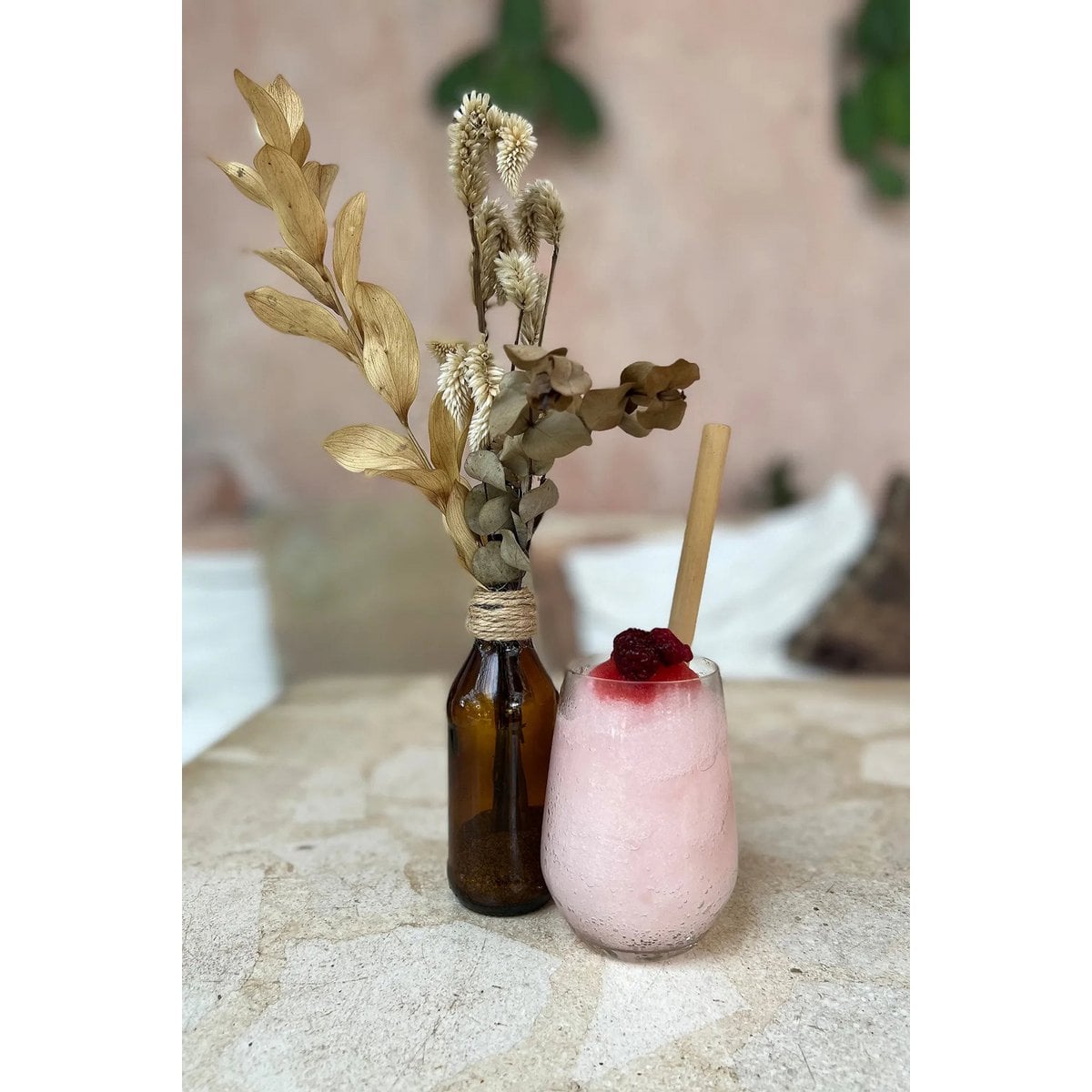 Bamboo Straws - Set of 10 with Cleaning Brush - LUXONAS HOME