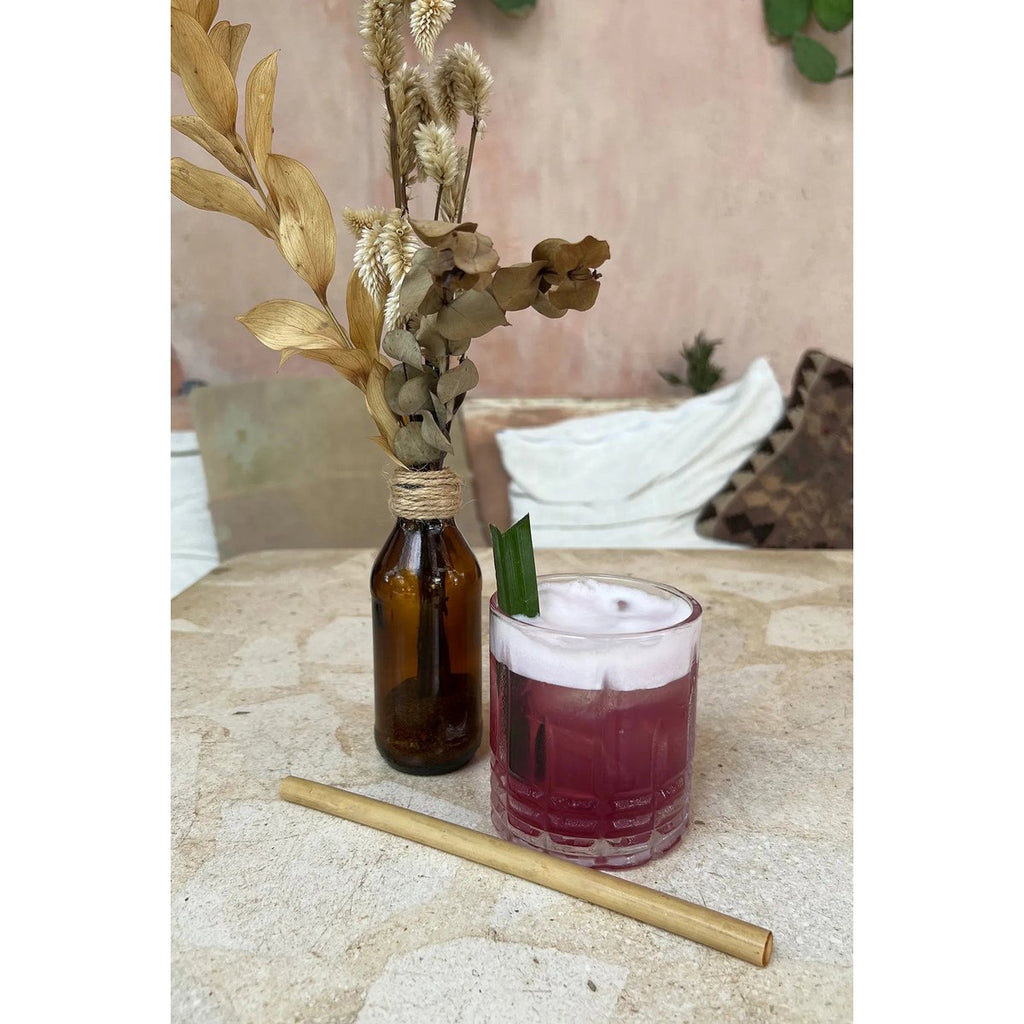 Bamboo Straws - Set of 10 with Cleaning Brush - LUXONAS HOME