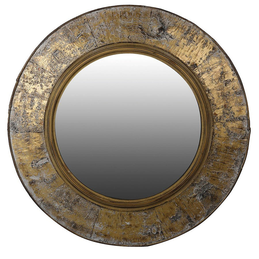 Bark Edge Round Mirror