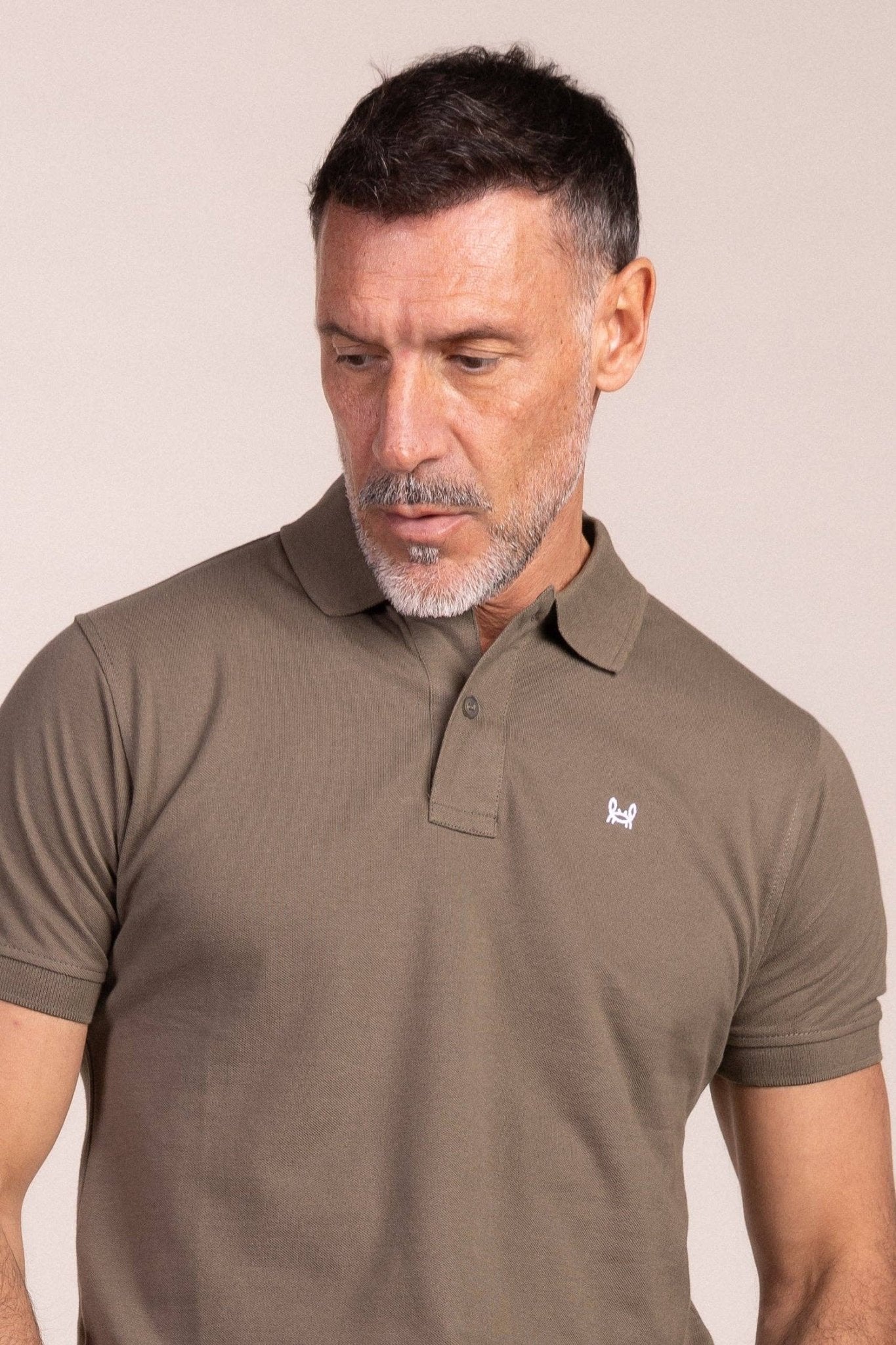 Basic Short Sleeve Polo Khaki Green - LUXONAS HOME