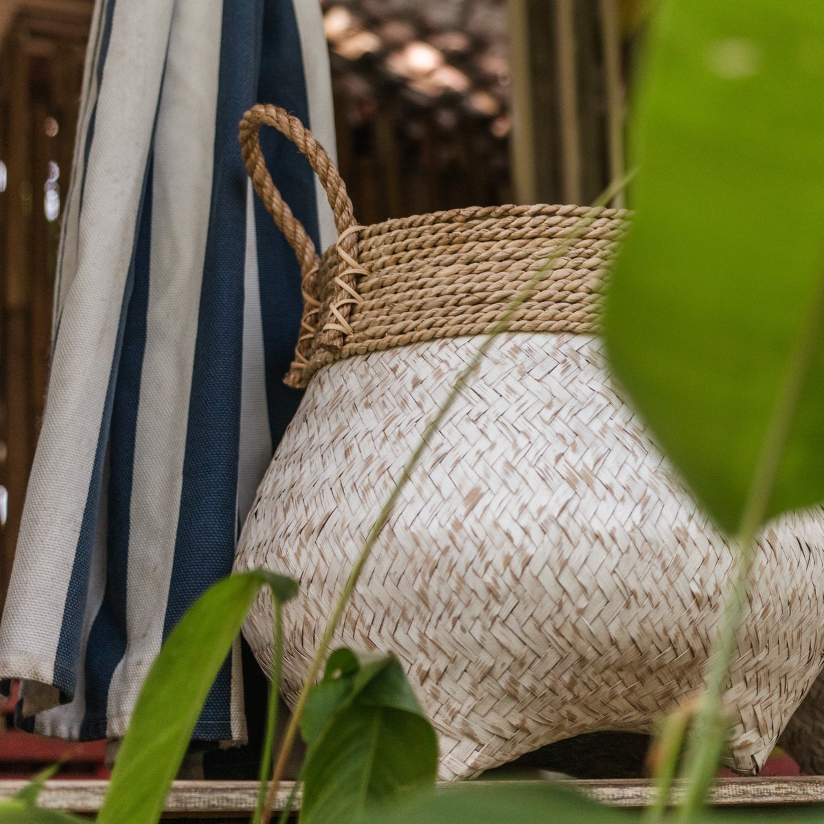 Basket | Laundry Basket | Plant Basket BENOA made from Bamboo (2 sizes) - LUXONAS HOME