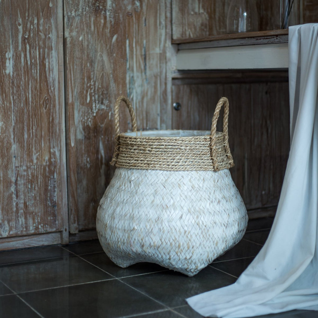 Basket | Laundry Basket | Plant Basket BENOA made from Bamboo (2 sizes) - LUXONAS HOME