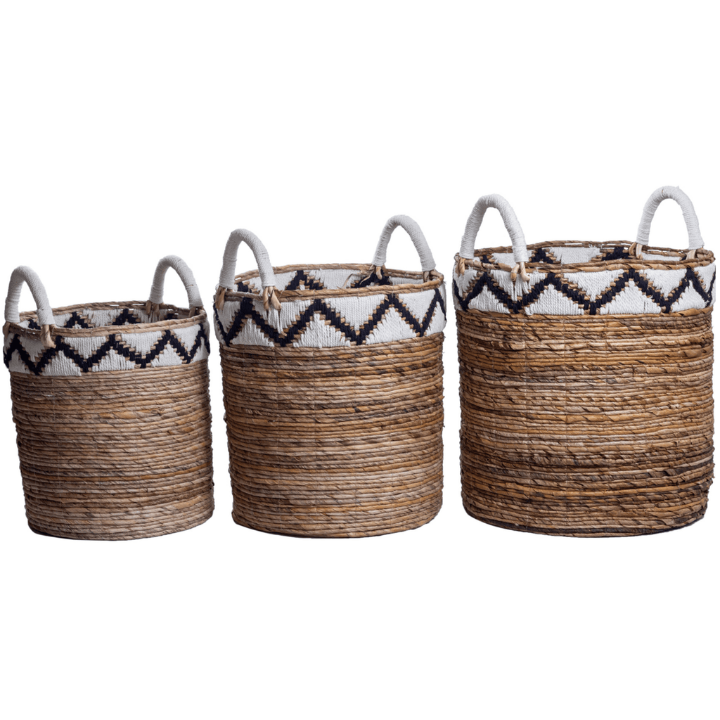 Basket | Laundry Basket | Plant Basket DALU made of Banana Fibre (3 sizes) - LUXONAS HOME
