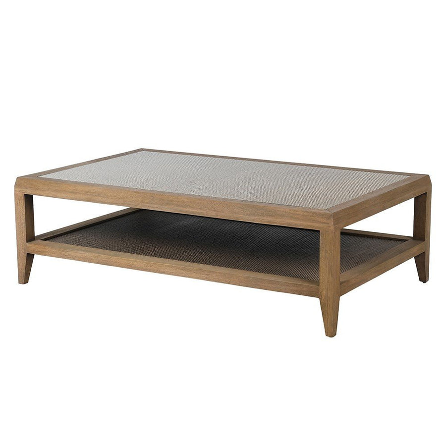 Bayur Wood and Glass Coffee Table
