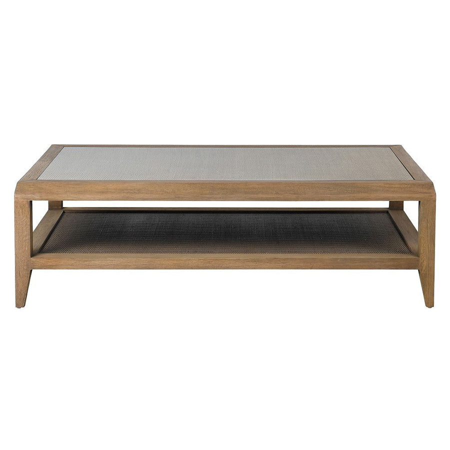 Bayur Wood and Glass Coffee Table