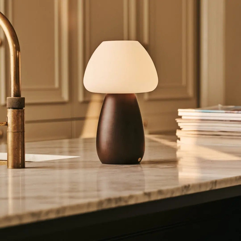 Bear Dark Brown Rechargeable Lamp | Cordless, Dimmable & Up to 100 Hours of Battery Life - LUXONAS HOME