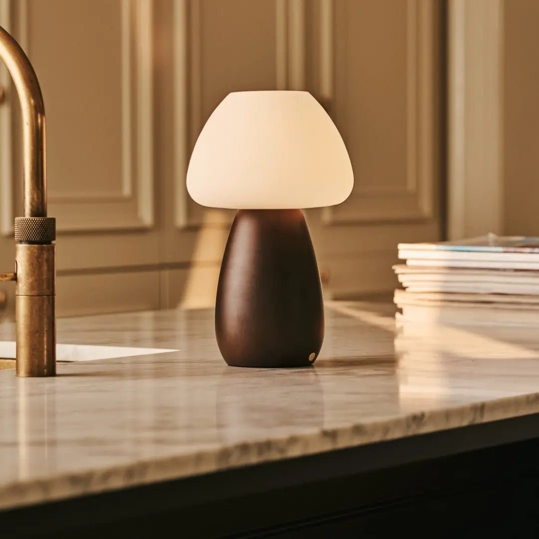 Bear Dark Brown Rechargeable Lamp | Cordless, Dimmable & Up to 100 Hours of Battery Life - LUXONAS HOME