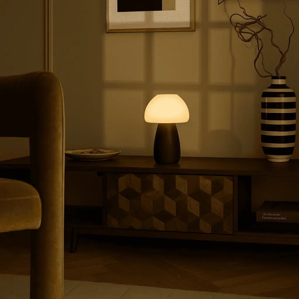 Bear Dark Brown Rechargeable Lamp | Cordless, Dimmable & Up to 100 Hours of Battery Life - LUXONAS HOME