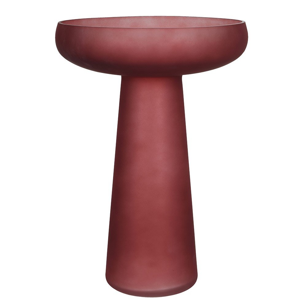 Beaujolais Frosted Glass Pedestal Vase