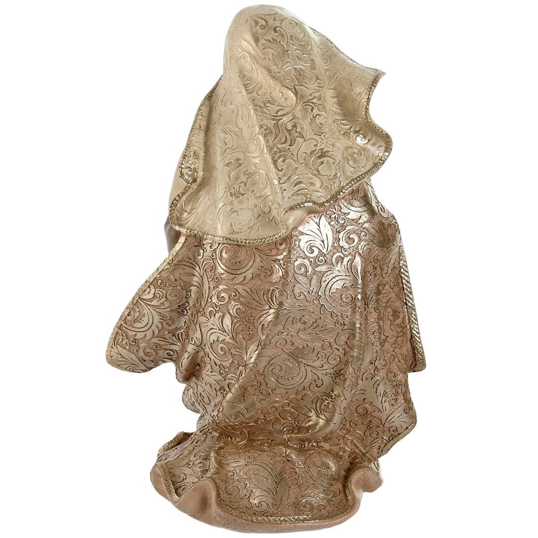 Beautiful Multi - Colored Nativity Set - 3 Resin Figurines - LUXONAS