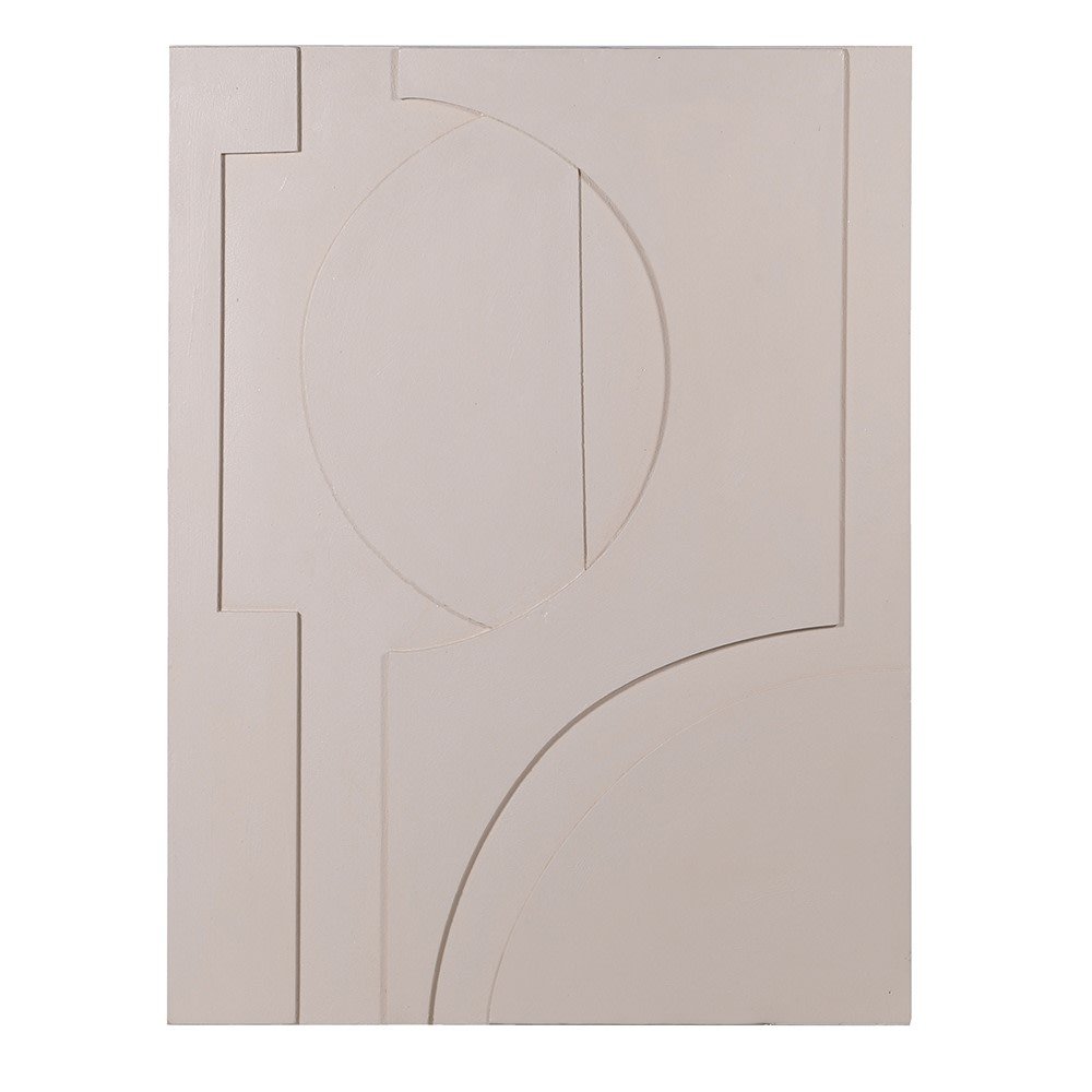 Beige Abstract Canvas Wall Art