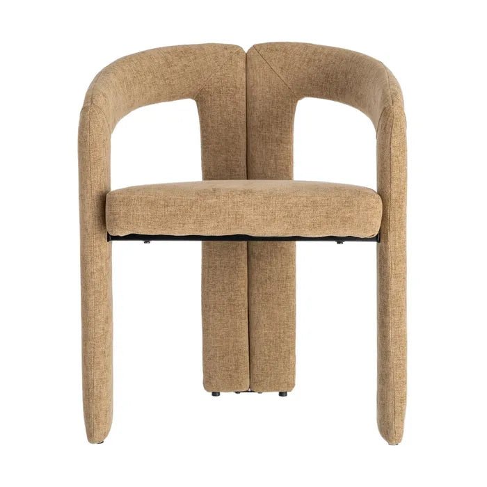 Beige Arch Fabric Chair