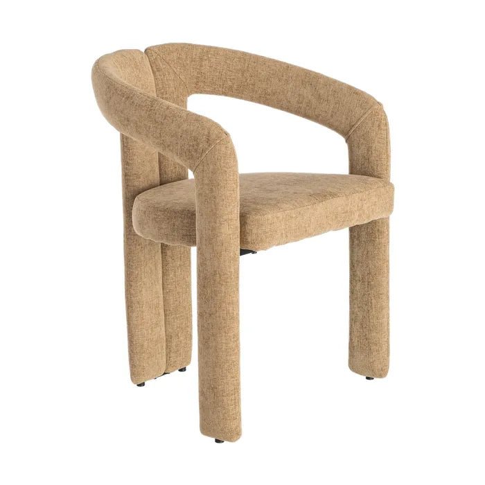 Beige Arch Fabric Chair