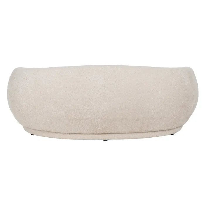 Beige Curve Boucle Sofa - LUXONAS