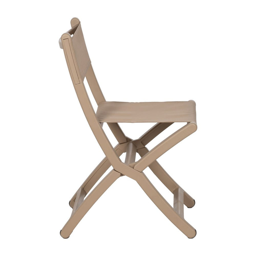 Beige Folding Chair Made of Polypropylene, Dimensions 45 x 55 x 83 cm